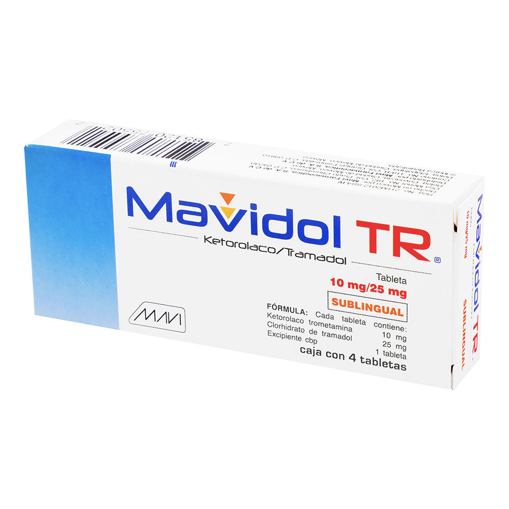 MAVIDOL TR c/4 TABS. Sublingual 10/25 MG.