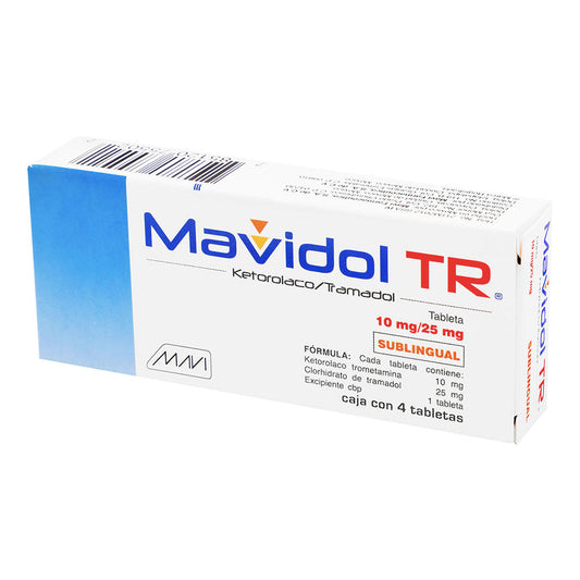 MAVIDOL TR c/4 TABS. Sublingual 10/25 MG.