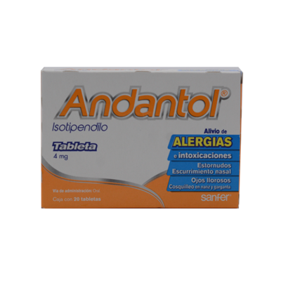 ANDANTOL c/20 TABS. 4 MG.