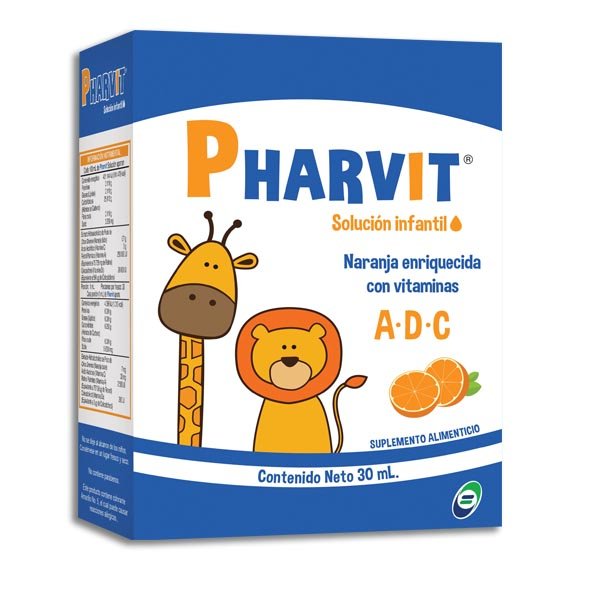 PHARVIT SOL. Infantil Fco. 30 ML. 2500 UI/30 MG/200 UI.