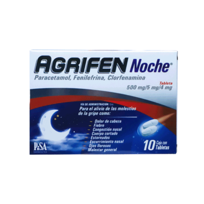 AGRIFEN Noche c/10 TABS. 500/5/4 MG.