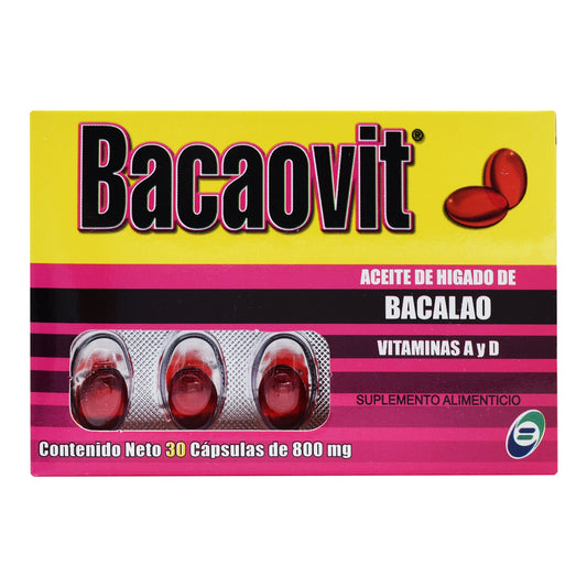 BACAOVIT c/30 CAPS. 800 MG.