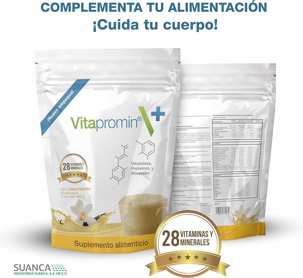 VITAPROMIN POLVO Sabor Vainilla BOLSA c/400 G.