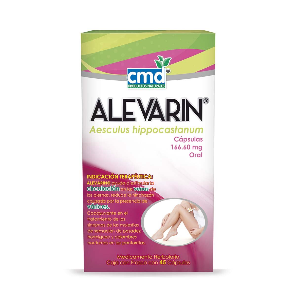 ALEVARIN c/45 CAPS. 166.60 MG.