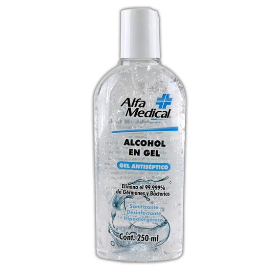 ALCOHOL EN GEL Antiséptico (Alfa Medical) Fco. 250 ML.