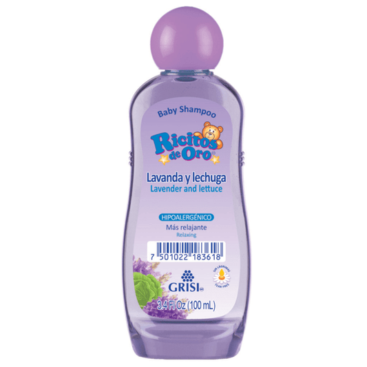 RICITOS DE ORO Lavanda & Lechuga BABY SHAMPOO Fco. c/100 ML.