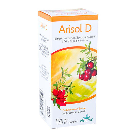 ARISOL D JBE. Fco. 120 ML. 250-41.66-3.12-23.41 MG/5 ML.