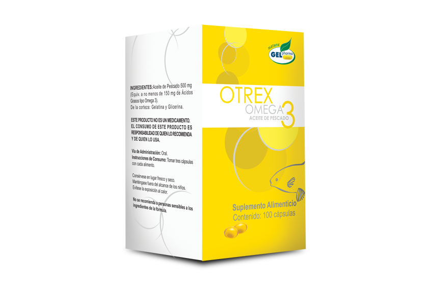 OTREX OMEGA 3 Aceite de pescado c/100 CAPS. 0.73 G.