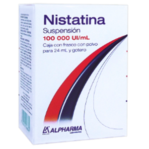 NISTATINA (Alpharma) SUSP. Fco./Gotero 24 ML. 100,000 UI/1 ML.