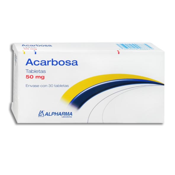 ACARBOSA (Alpharma) c/30 TABS.  50 MG.