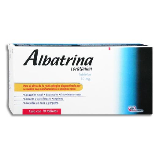 ALBATRINA c/10 TABS. 10 MG.