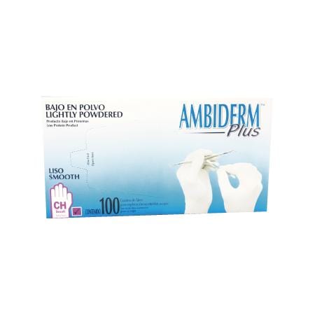 AMBIDERM Plus GUANTE LTX EXPLORACIÓN AZUL No Estéril CH. c/100 Pzs.