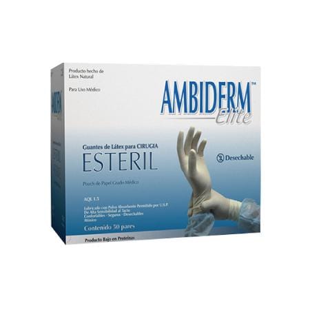 AMBIDERM Elite GUANTES LTX CIRUGÍA Estéril Talla 6 c/1 PAR.