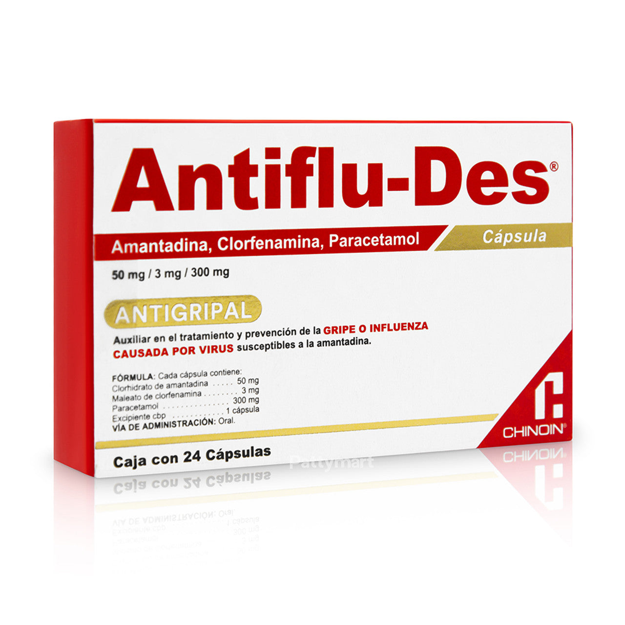 ANTIFLU-DES c/24 CAPS. 50/3/300 MG.