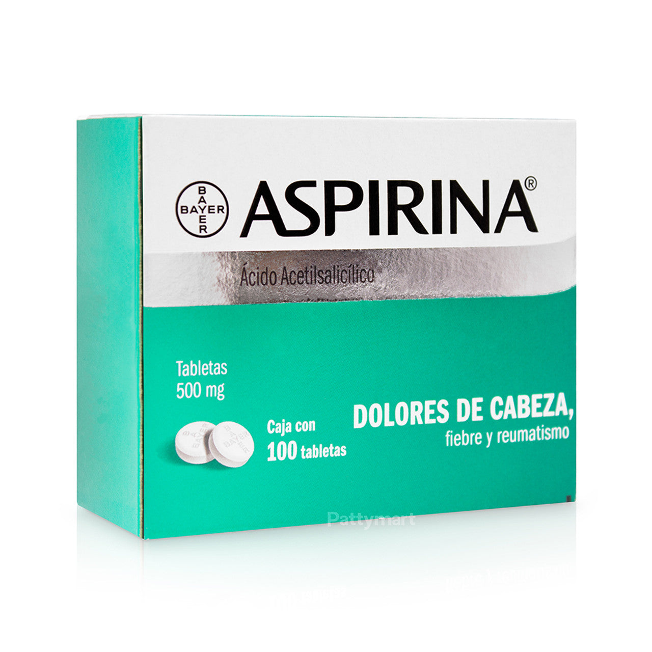 ASPIRINA c/100 TABS. 500 MG.