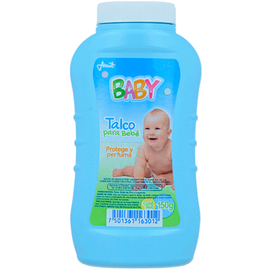 TALCO para BEBE "Baby" AZUL Fco. 150 G.