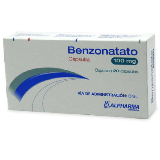 BENZONATATO (Alpharma) c/20 CAPS. 100 MG.