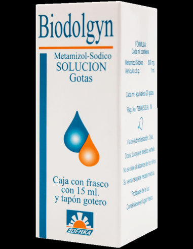 BIODOLGYN SOL. Fco. Gotero 15 ML. 500 MG/1 ML.