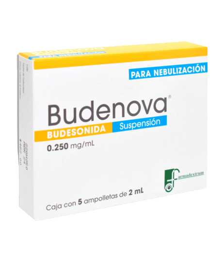 BUDENOVA SUSP. p/Nebn. c/5 AMPTAS. 2 ML. 0.250 MG/1 ML.