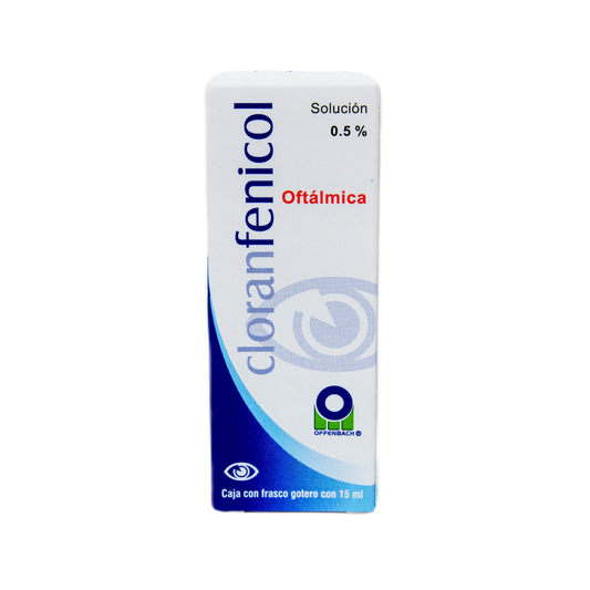 CLORANFENICOL SOL. Oftálmica 0.5% Fco. Gotero 15 ML.