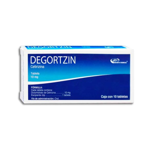 DEGORTZIN c/10 TABS. 10 MG.