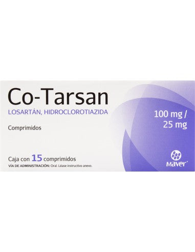 CO-TARSAN c/15 COMPS. 100/25 MG.