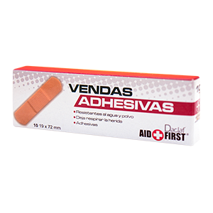 VENDITAS ADHESIVAS ESTÉRILES (Daclaf) 19x72mm. Caja c/10 Pzs.