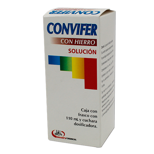 CONVIFER c/HIERRO SOL. Fco. 110 ML.