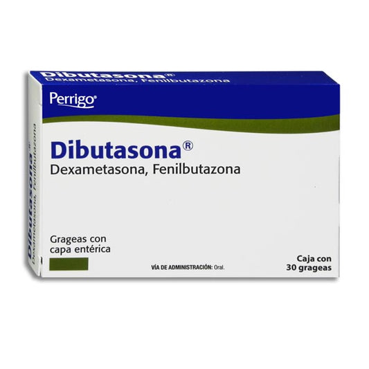 DIBUTASONA c/30 GRAG. 0.5/100 MG.