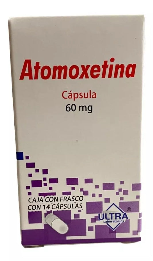 ATOMOXETINA (Ultra) c/14 CAPS. 60 MG.