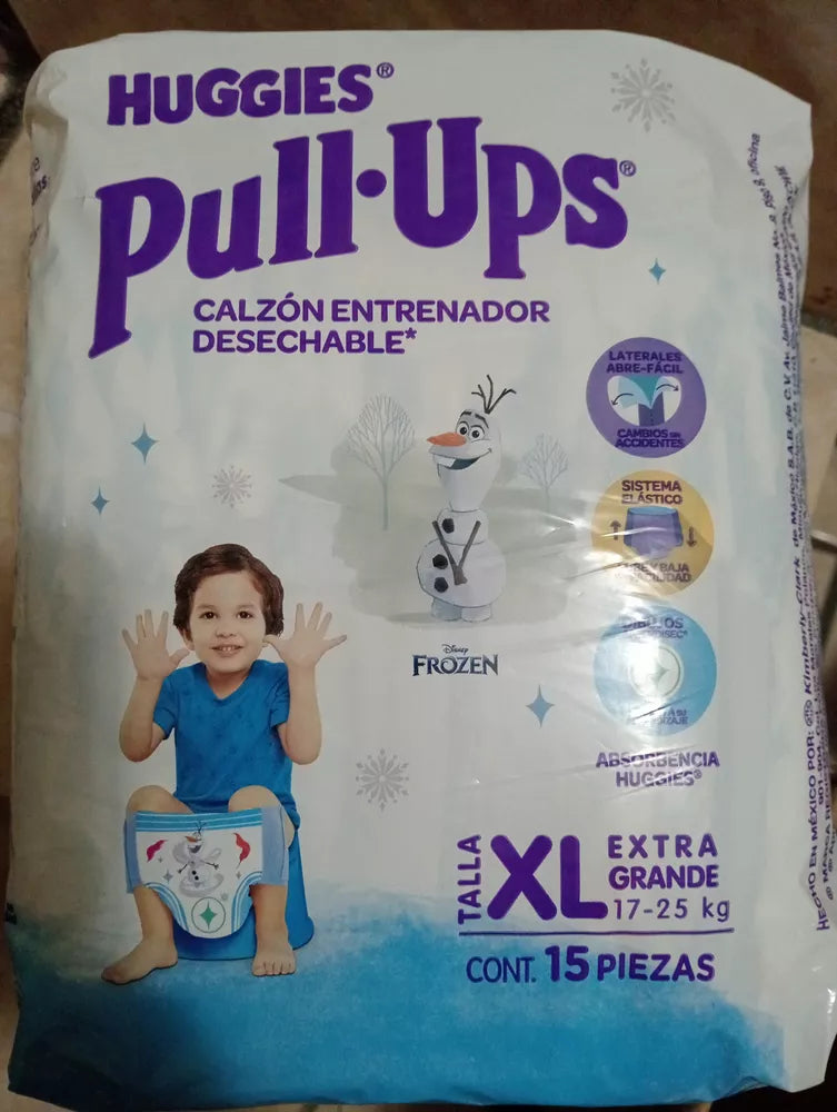 HUGGIES PULL-UPS Niño EXTRA GRANDE 15-18 Kg. c/15 pzs.