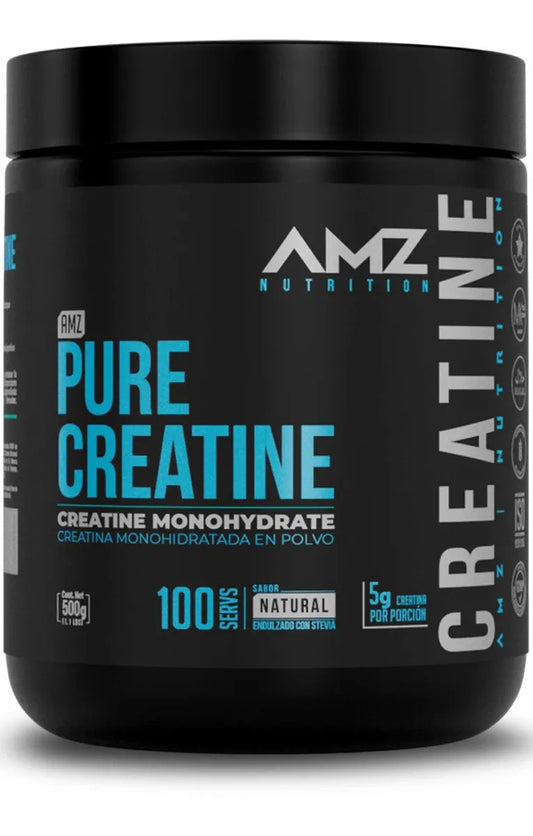 PURE CREATINE (AMZ) POLVO Sabor Natural Bote 500 G.