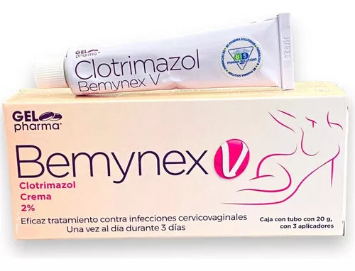 BEMYNEX-V CREMA 2% Tubo c/20 G. y 3 Aplicadores.