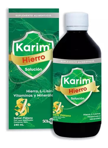 KARIM HIERRO SOLUCIÓN Sab. Plátano Fco. 240 ML.