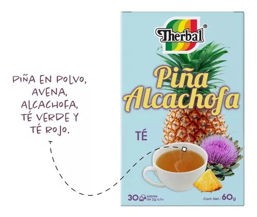 TÉ PIÑA ALCACHOFA p/Infusión c/30 SOBS. 2 G.