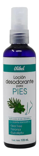 OLIBEL LOCIÓN DESODORANTE p/PIES Fco. c/120 ML.