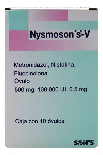 NYSMOSON´S-V c/10 OVULOS. 0.5mg/500mg/100,000u.