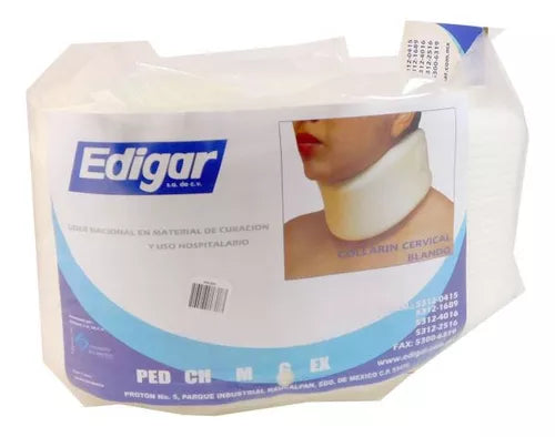 COLLARIN CERVICAL BLANDO Blanco (Edigar) CHICO c/1 Pza.