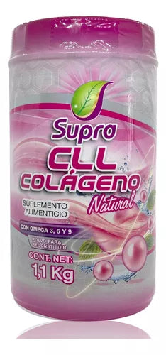 CLL COLÁGENO c/OMEGA 3,6,9 (Supra) POLVO Sab. Natural Bote c/1.1 KG.