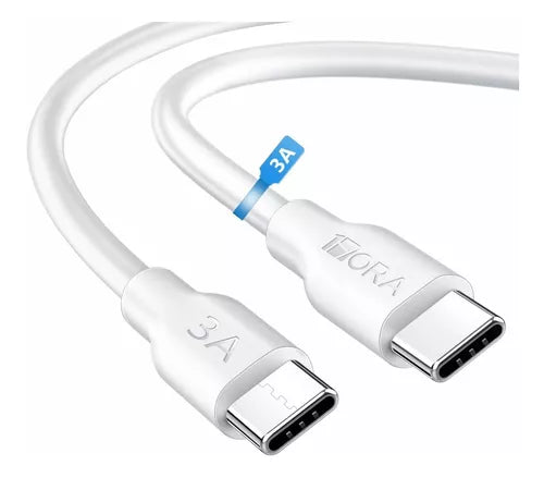 CABLE Mod. CAB252 Eda. Tipo C / Salida 3.0A Col. Blanco.