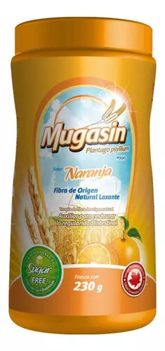 MUGASIN POLVO Sabor Naranja (Sin Ázucar) Fco. c/230 G. 49.7 G/100 G.