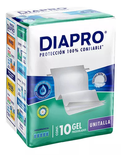 DIAPRO PROTECTOR DE CAMA GEL Unitalla c/10 Pzs.