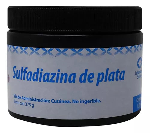 SULFADIAZINA DE PLATA (Schoen) CREMA 1% Tarro c/375 G.