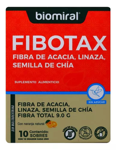 FIBOTAX c/10 SOBS. FIBRA s/Azúcar 10 G.