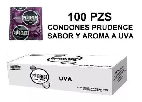 PRUDENCE Sabor y Aroma UVA Cja. c/100 CONDONES.