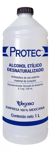 ALCOHOL ETÍLICO Desnaturalizado (Protec) 70% Fco. 500 ML.