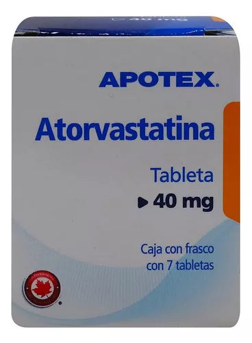 ATORVASTATINA (Apotex) c/ 7 TABS. 40 MG.