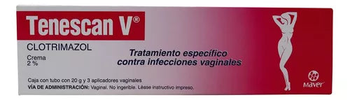 TENESCAN-V CREMA 2% Tubo c/20 G. y 3 Aplics.