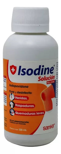 ISODINE SOLUCIÓN Antiséptica Tópica Fco. 120 ML. 10 G/100 ML.