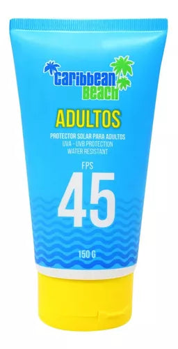 BLOQUEADOR SOLAR (C.Beach) Adultos FPS 45 Crema Tubo c/150 G.